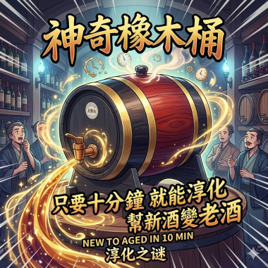 華康遠紅外線研發團隊改良遠紅外線神奇橡木桶的酒品的狀態，讓醇化反應不還原的新技術！